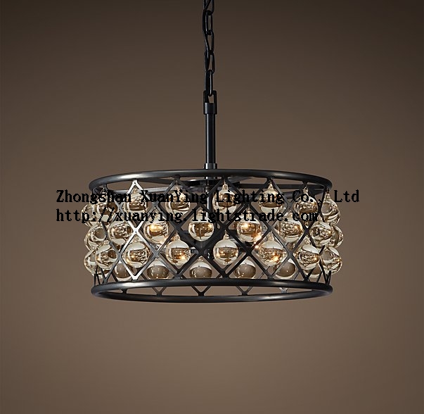 Wholesale high quality vintage metal glass ball pendant Lamp