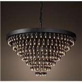 Promotional wholesale Modern black metal Chandelier lamp Hanging Light