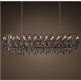 Factory Hot Sale industrial with black crystal Pendant Lamp