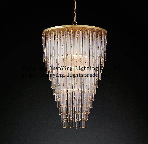 Clear glass chandelier light for hotel house home pendant lighting Decorative