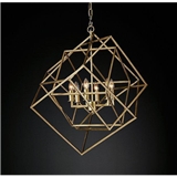 square shaped metal frame body pendant light top quality chandelier lamp