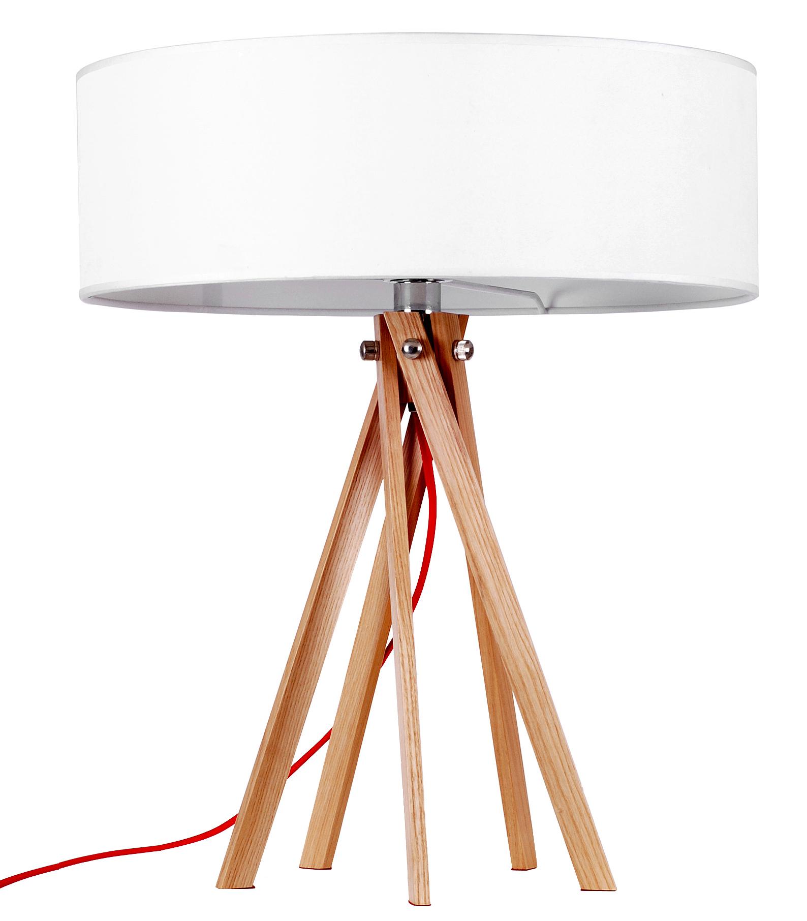Modern natural wooden desk lamp