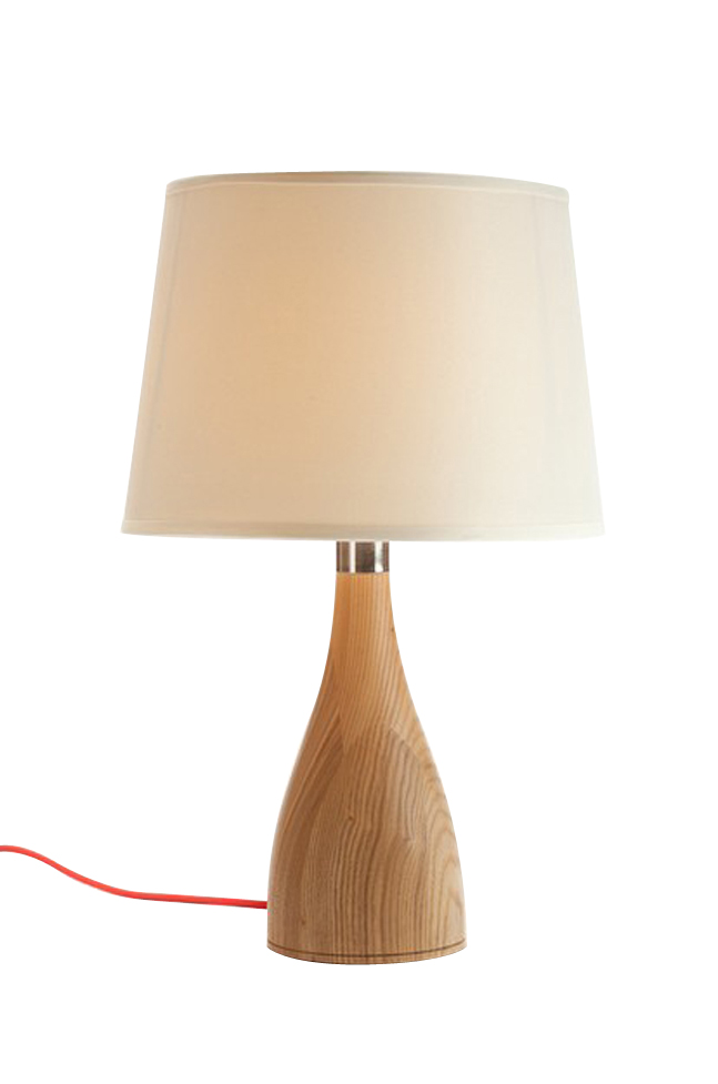 Contemporary wooden lovely table lamp
