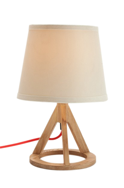 Contemporary wooden table lamp adorable appearance