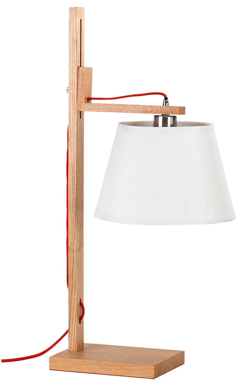 Contemporary stylish wooden table lamp