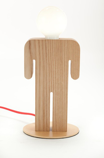 Lovely BOY-style modern wooden desk lamp