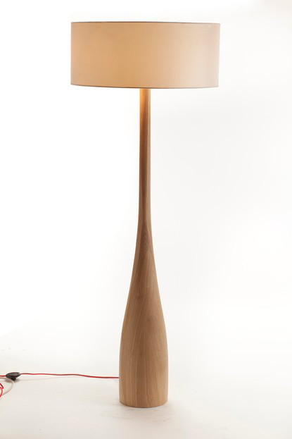 Modern good quality solid wood wooden floor lamp