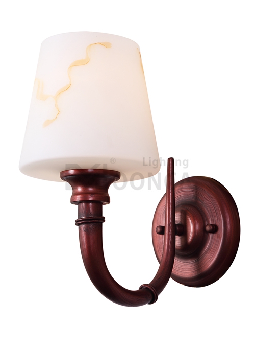 1 light wall lamp new item indoor iron glass shade 2016 hot sale traditional pendant lamp