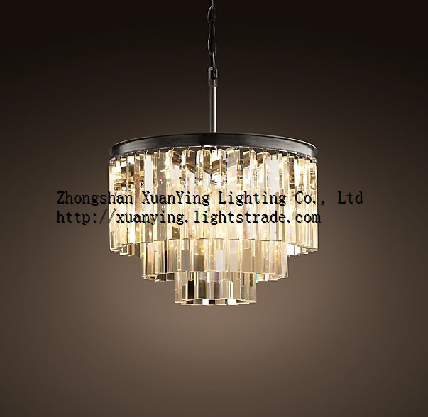 Luxury traditional chandelier 2016 hot sale model crystal pendant lamp