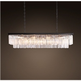 Hot selling meeting room crystal pendant lamp fancy style crystal light