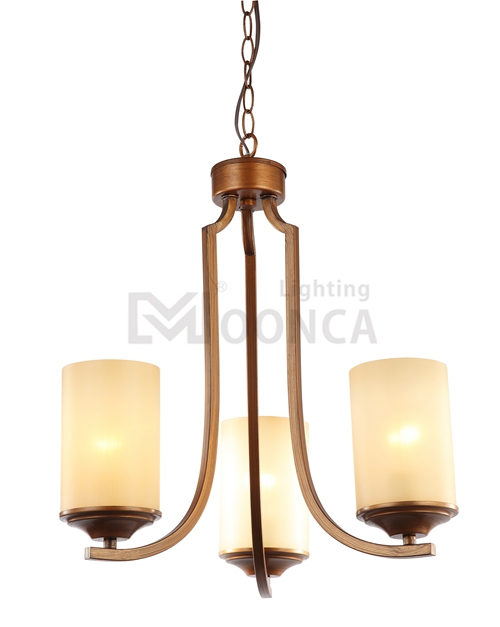 new item chandelier indoor iron glass shade 3 light chandelier 2016 hot sale traditional chandelier