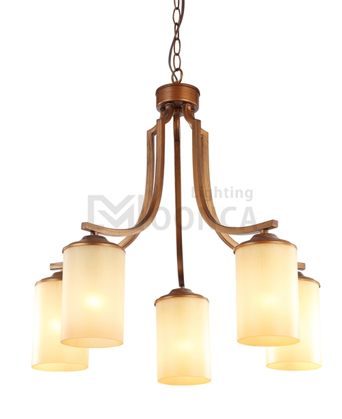 Light down new item indoor iron glass shade 5 light chandelier 2016 hot sale traditional chandelier