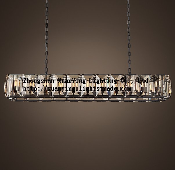new design crystal bar hanging lamp for dining room K9 crystal pendant lights