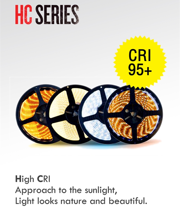 SMD2835 5050 5630-High CRI LED Strip Lights-CRI90-CRI95-CRI98-12VDC-24VDC