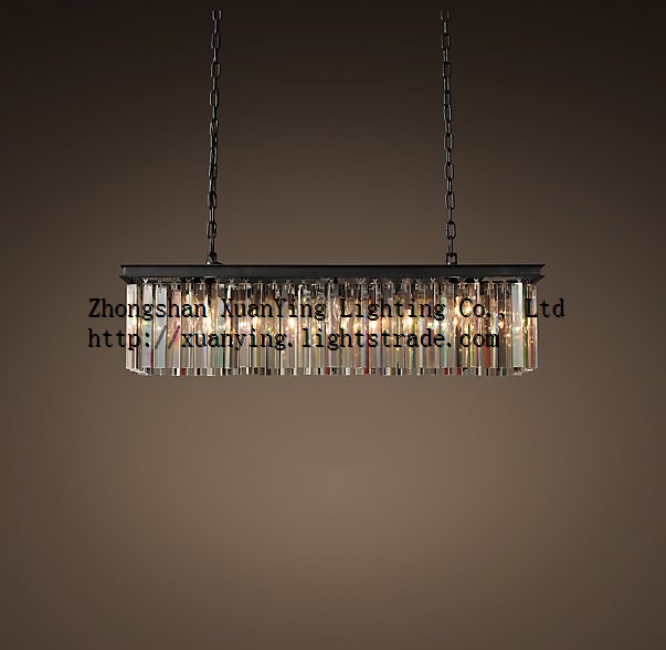 Factory custom hotel crystal chandelier lamp hotel pendant lighting