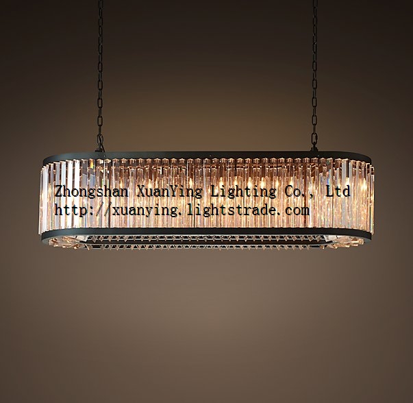 Elegant Transparent Crystal Chandelier Pendant Light for indoor decoration