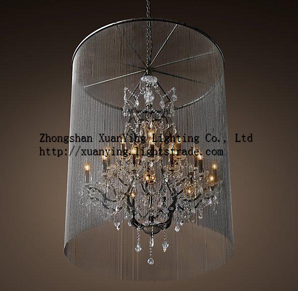 Indoor decorative pendant light new design chandelier lamp with chains