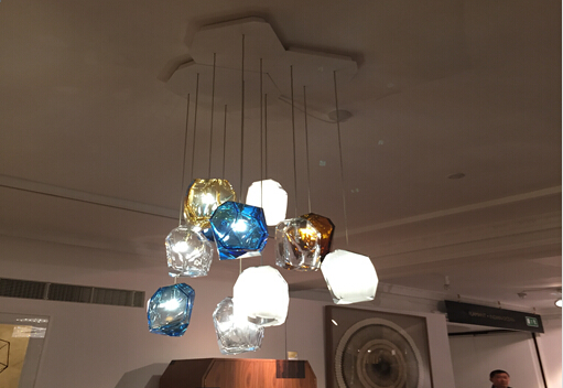 Natural light crystal chandelier