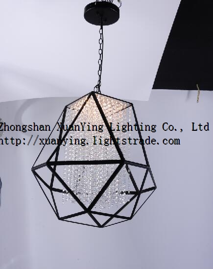 Top Sale High Quality Cage Shade with crystal Hanging Lamp