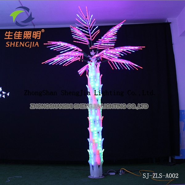 wholesale IP65 outdoor waterproof large led palm artificial tree