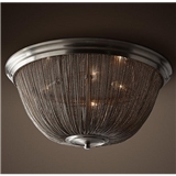 Big size cute indoor pewter chain ceiling lamp for home decoration