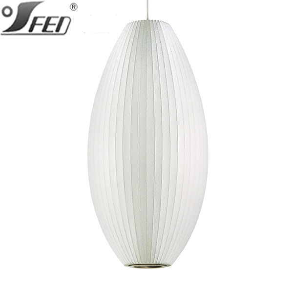 Natural silk lighting modern pendant lamp