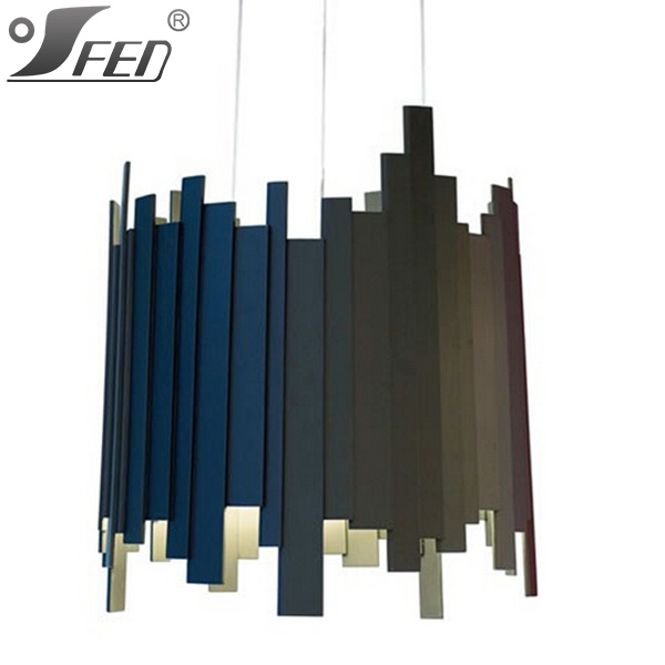 variety color Energy saving Wood iron chandelier light modern lamp