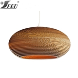 Recycled cardboard pendant lamp antique ceiling light for home