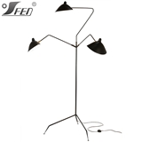 New product Modern lighting Serge Mouille Three-Arm Rotating Floor Lamp