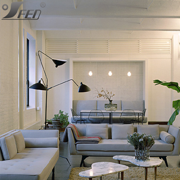 New Product Modern Lighting Serge Mouille Three Arm Rotating Floor