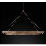 Industrial Elegant rectangle Pendant Lamp with steel cable