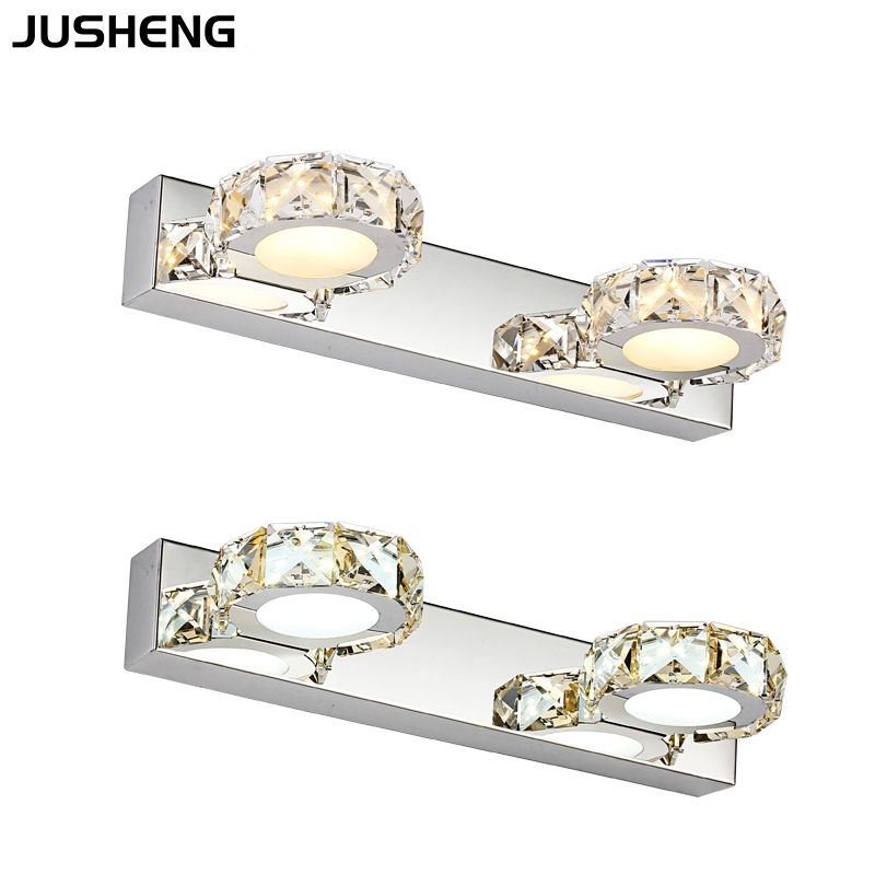 JUSHEN 6w Round LED bathroom mirror wall lamp 5980 110-240v ac