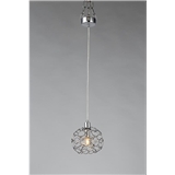 iron with crystal simple indoor pendant lighting