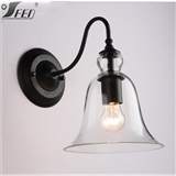 Wall lamp clear glass lighting bedroom wall lamp