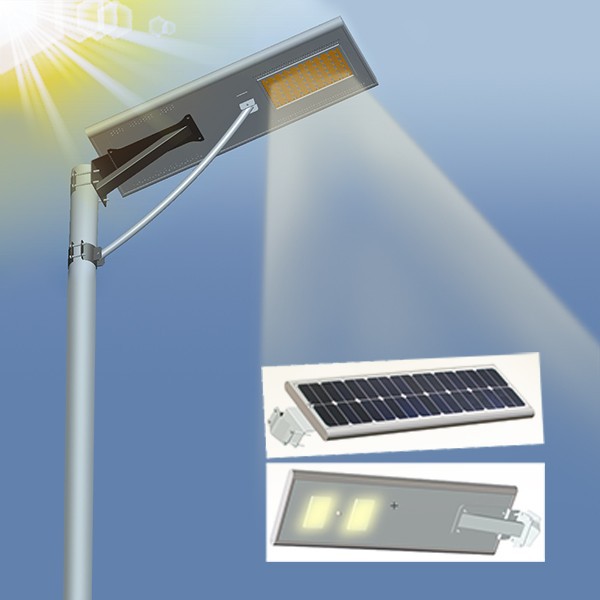 LED lamp 12W durable integrated solar street light all in one solar lighting 12w