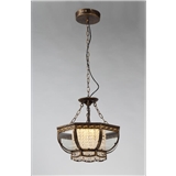 Fashion style hanging black and brushed gold chandelier light