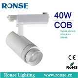 Ronse 40W cob track spotlight CE for gallery beam angle changeable