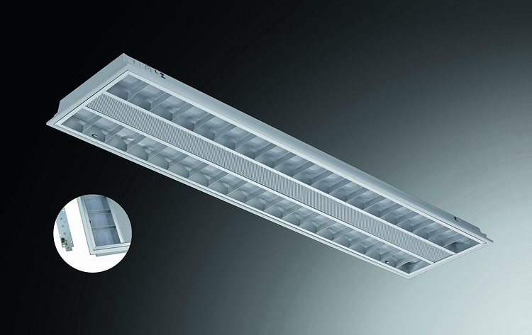 Built-in LED I-model grid lamp panel series with net