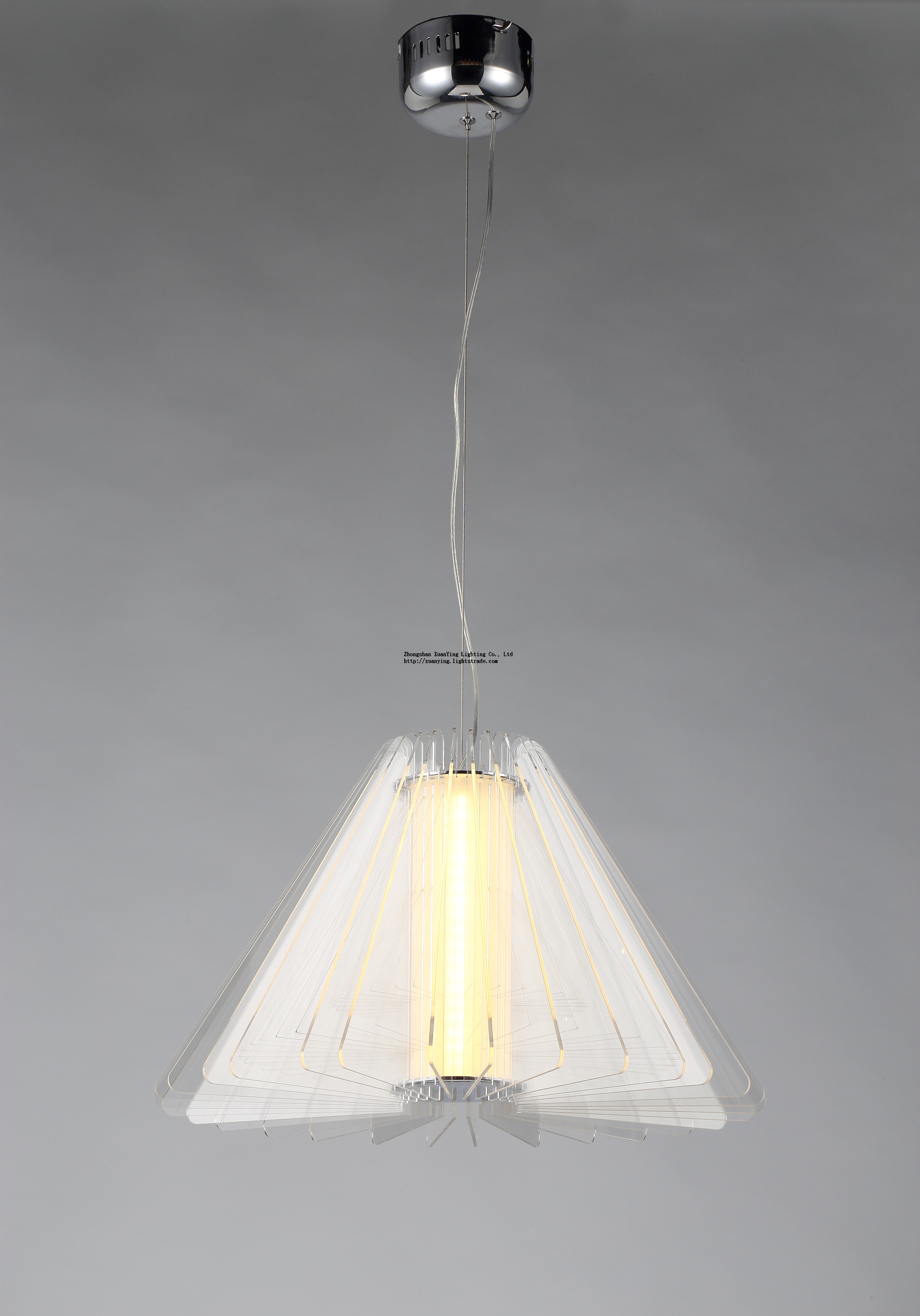 High quality Indoor metal with glass acrylic pendant lamp