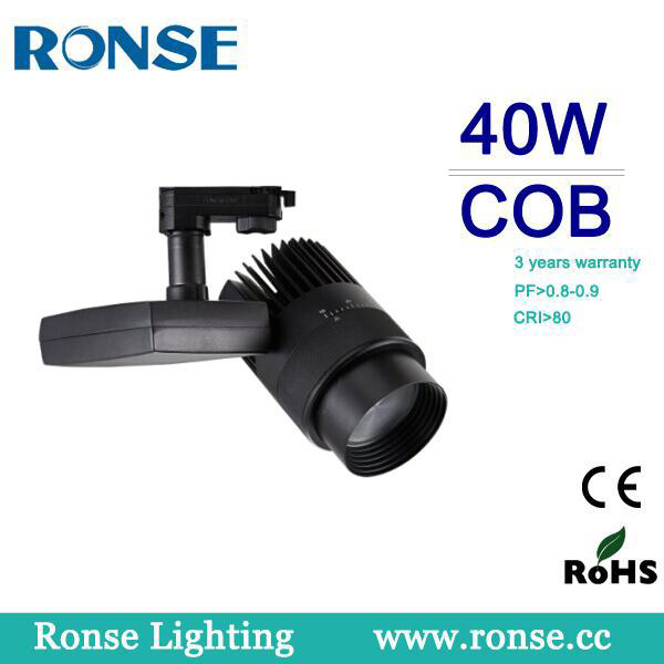 Ronse led cob track light angle changeable 40W commercial lighting