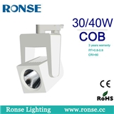 Ronse die-casting led cob track light 30 or 40w 2015 new 3 phase good quality