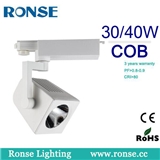 Ronse die-casting led cob track light 30 or 40w sharp chip CE TUV