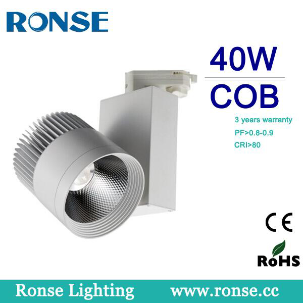 Ronse led cob track spot light 40W rotable commercial lighting