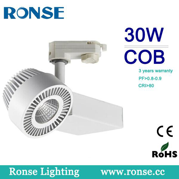 Ronse 30W cob led track light 2016 new product ce rohs