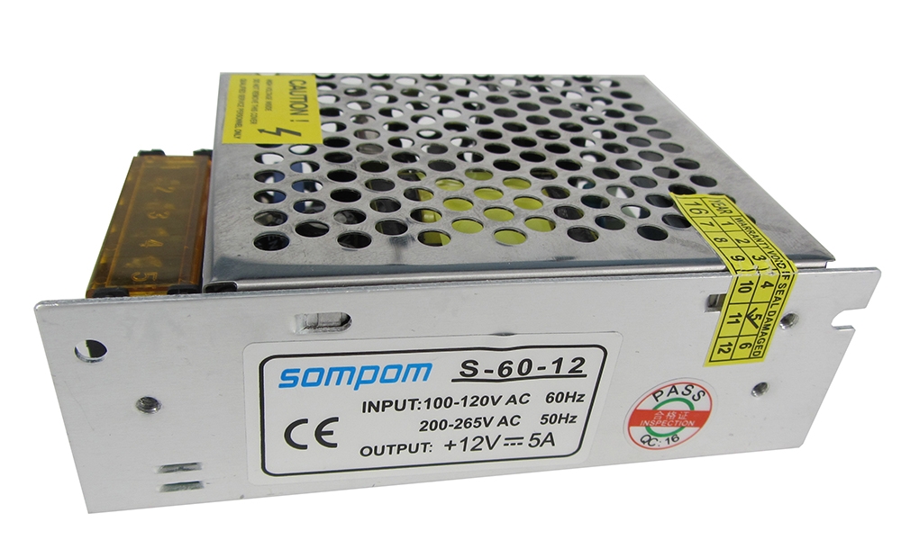 Sompom 12V 5A Switch Power Small Size For Led Light