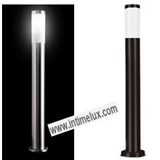 black exterior led pole pillar light