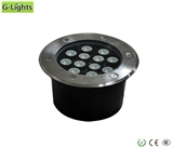 factory hot sale high quality cob 12w epistar chip waterproof ip65 rgb led underground light