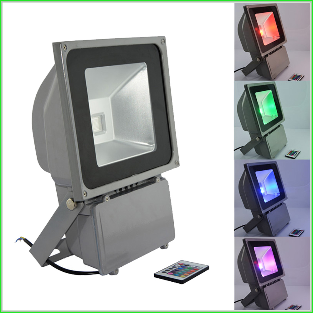 60W-100W RGB LED Flood Light with remote controller