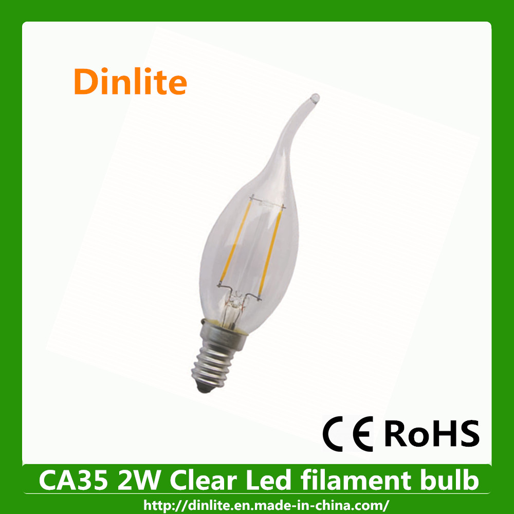 CA35 LED Filament bulb 2W