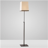 fancy modern floor standing lamp with fabric shade